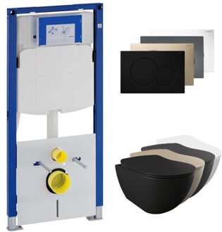 Geberit UP320 toiletset met Sanigoods Alpha toilet met sproeier naar keuze en softclose zitting