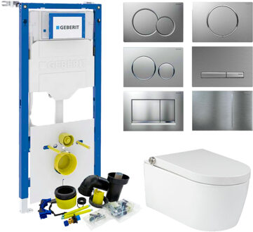 Geberit up320 Toiletset RapoWash Bold By Geberit | Met Bidetspoeler | Sigma Drukplaat Wit