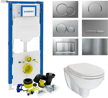 Geberit UP320 Toiletset set02 B&W Compact 47.5 cm met Sigma drukplaat