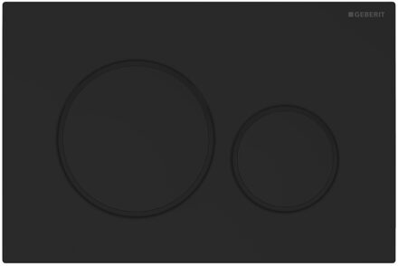 Geberit UP320 Toiletset set35 Civita Black Rimless Met Sigma 20 Matzwarte Drukplaat Mat Zwart