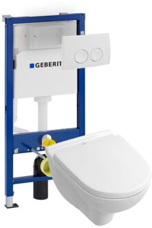 Geberit Villeroy & Boch O.novo toiletset met Geberit UP100 en Delta21 bedieningspaneel