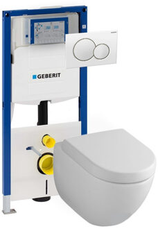 Geberit Villeroy & Boch Subway 2.0 toiletset met Geberit UP320 en Sigma01 bedieningspaneel