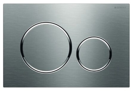 Geberit Wiesbaden Geberit Sigma 20 Drukplaat - RVS - Geborsteld Staal
