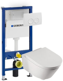 Geberit Wiesbaden Metro toiletset met Geberit UP100 en Delta21 bedieningspaneel