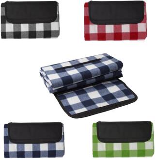 Geblokte Fleecedeken