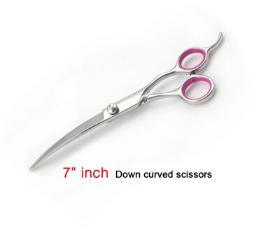 Gebogen Blade Gromming Schaar voor Honden/Katten Rvs Hond Kat Snijden Haar Schaar Huisdier Producten 7