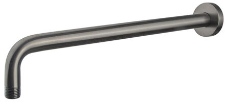 Gebogen Douche-Arm Rond Muur. 45 cm. - Gunmetal