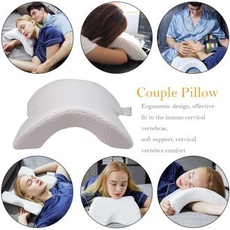 Gebogen Kussen Memory Foam Kussen Trage Rebound Cervicale Kussen Paar Kussen Anti Druk Gezondheid Cervicale Nek Bescherming