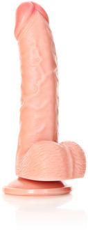Gebogen Realistische Dildo met Ballen en Zuignap - 6 / 15,5 cm