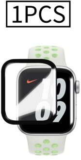 Gebogen Screen Protector Film Voor Apple Horloge 6 Serie 40Mm 44Mm Hd Screen Protector Film Voor Iwatch 6 volledige Lijm 1stk / 40mm