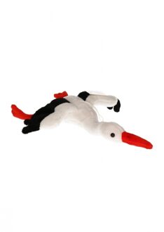 Geboorte versiering pluche ooievaar 28 cm
