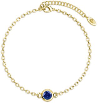 Geboortesteen armbanden - Goud en blauw