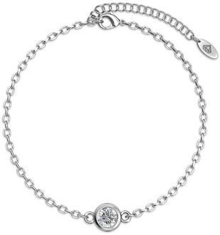 Geboortesteen armbanden - Zilver, kristal en groen