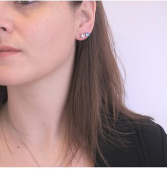 Geboortesteen Oorbellen - Oostenrijks Kristal Blauw