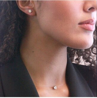 Geboortesteen Oorbellen - Oostenrijks Kristal Wit Zilver