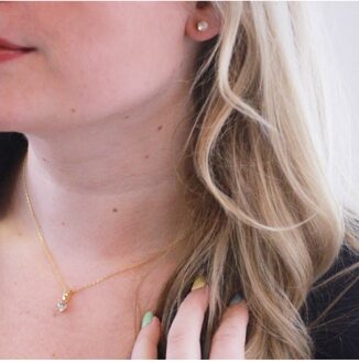 Geboortestenen sets - Oostenrijks kristal - maat Wit & Goud