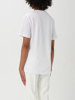 Geborduurd Logo Korte Mouwen T-shirt Wit