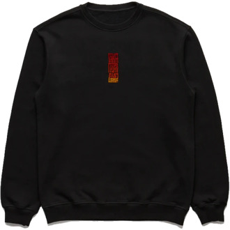 Geborduurde Crew Sweatshirt Maharishi , Black , Heren - Xl,L,S