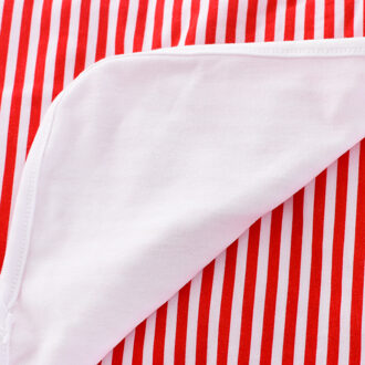 Geborduurde deken NAVY 4086 Wit/Rood