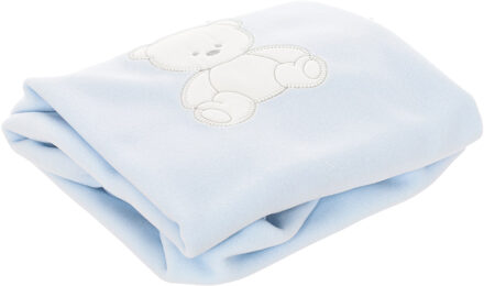 Geborduurde deken op de voorkant 285 voor baby Blauw - One Size