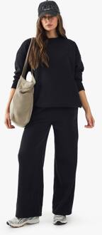 Geborduurde Jogger Met Rechte Pijp, Black - XS