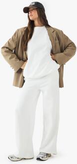 Geborduurde Jogger Met Rechte Pijp, Ecru - XL