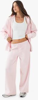 Geborduurde Jogger Met Rechte Pijp, Light Pink - XL