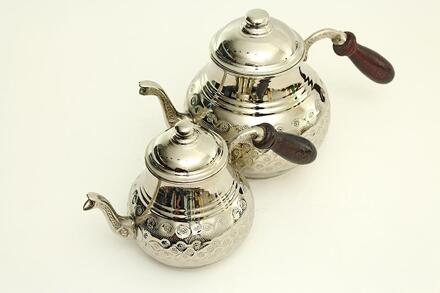 Geborduurde Koperen Theepot