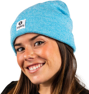 Geborduurde uniseks muts SPRBG-003 met logo - maat Blauw