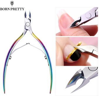GEBOREN MOOIE Rainbow Color Nail Cuticle Nipper Dode Huid Remover Clipper Schaar Tang Manicure Nail Art Tool