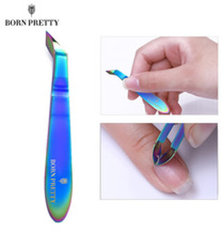Geboren Pretty Mini Nail Cuticle Nipper Rainbow Chameleon Dode Huid Remover Clipper Nail Art Tool