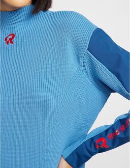Gebreid dames sweatshirt Red Run Elektra in blauw Veelkleurig