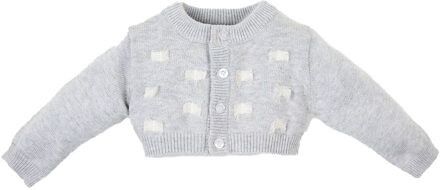 Gebreid tricot jack 3521W17 baby Grijs - 18M / 80cm