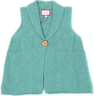 Gebreid vest met reverskraag 17I11901 baby Groen - 2-3J / 92-98cm