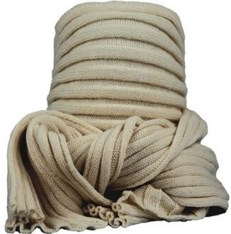 Gebreide colsjaal beige voor volwassenen - Nekwarmers/shawls