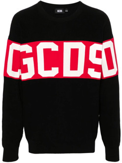 Gebreide Crew Neck Sweater Gcds , Black , Heren - 2Xl,Xl,L,M,S,Xs
