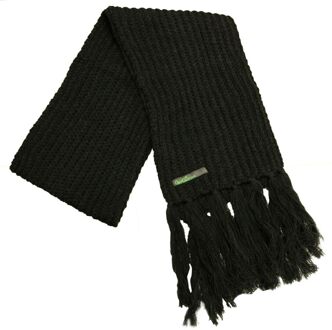 Gebreide Heren Sjaal Zwart