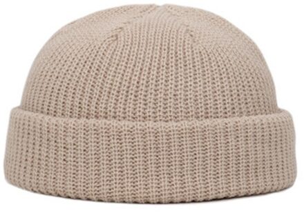 Gebreide Hoeden Voor Vrouwen Gildkruid Mannen Beanie Hat Winter Retro Brimless Baggy Meloen Cap Manchet Docker Visser Mutsen Hoeden Voor mannen KK