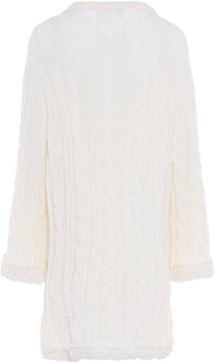 Gebreide jas Dames wolwit Gebroken wit - XL/2XL