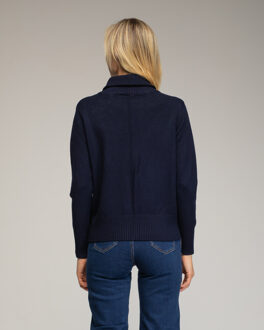 Gebreide jas - maat Navy