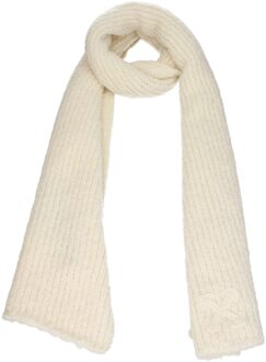 Gebreide Logo Sjaal Ivoor