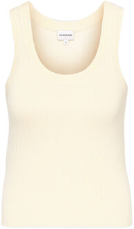 Gebreide mouwloze top Morris  naturel