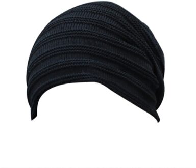 Gebreide Muts Beanie Winter Hoeden Acryl Effen Kleur Unisex Elastische Wollen Hoeden Winter Skiën Warme Gebreide Hoeden Verdikte Hoed zwart