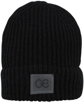 Gebreide muts Bella  zwart - One Size,