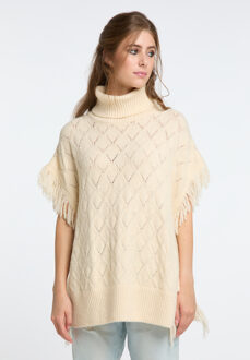 gebreide poncho gaya Crème - M/L