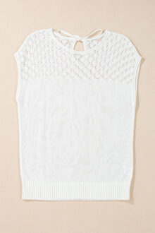 Gebreide Pullover Trui - maat M Wit