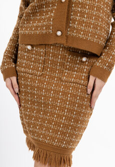 gebreide rok koosh Bruin - M/L