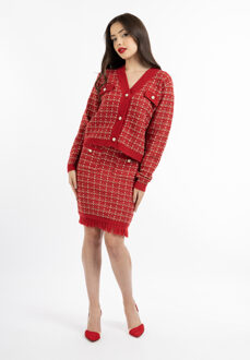 gebreide rok koosh Rood - M/L