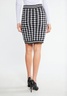 gebreide rok koosh Zwart - 2XL