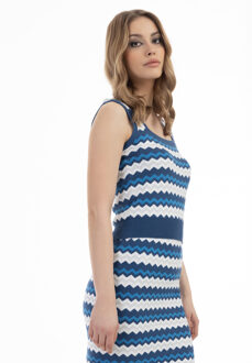 gebreide tanktop Blauw - S